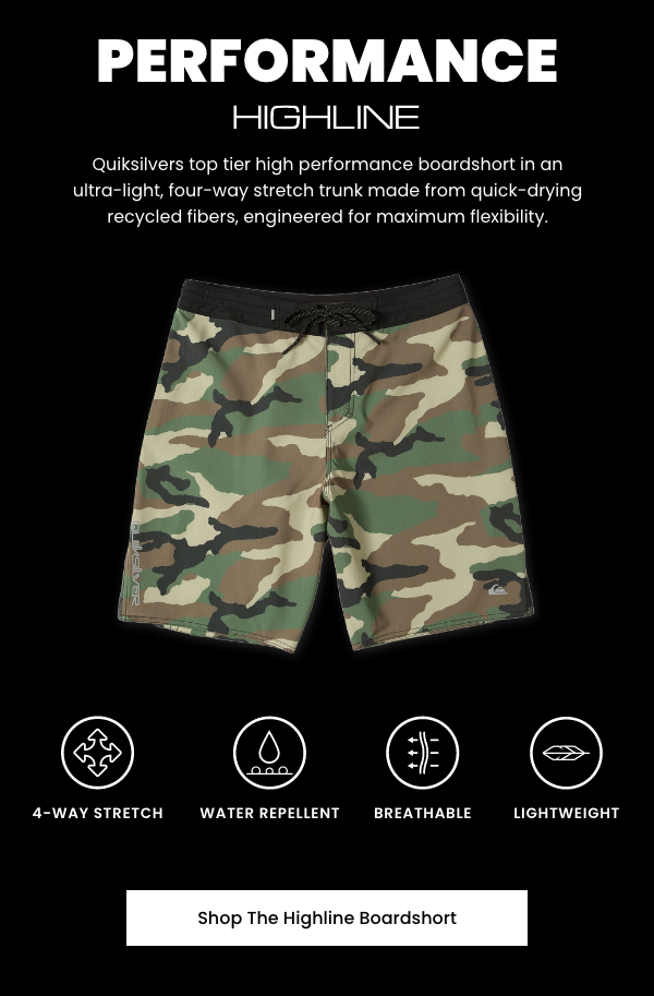 Highline Boardshort - Engineered for maximum flexibility and performance