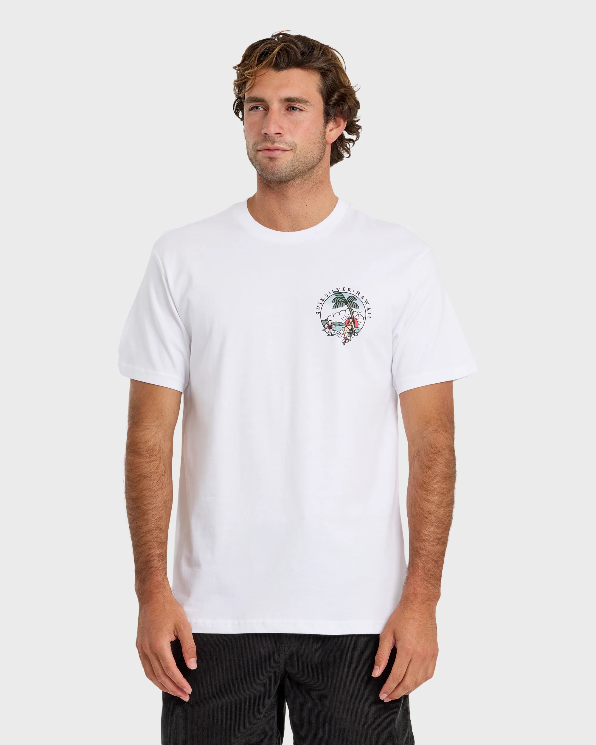 Image of HI Hula Sunset T-Shirt - White