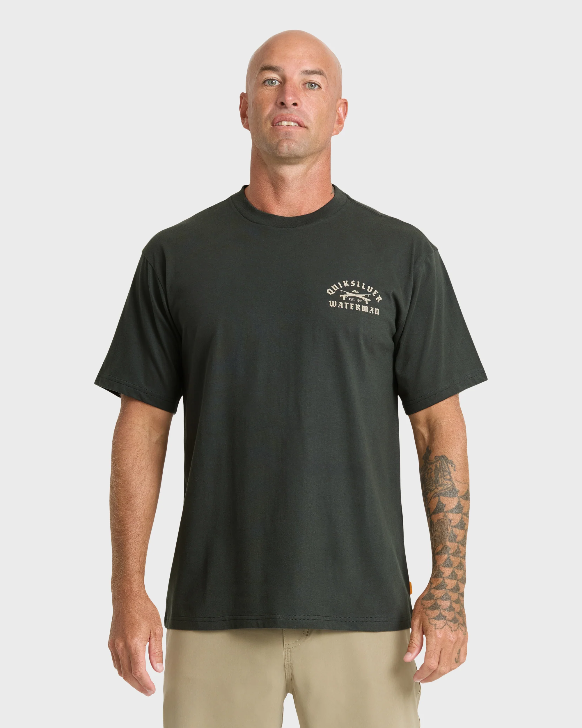 Image of Waterman Speared Sueded Short Sleeve T-Shirt - Phantom