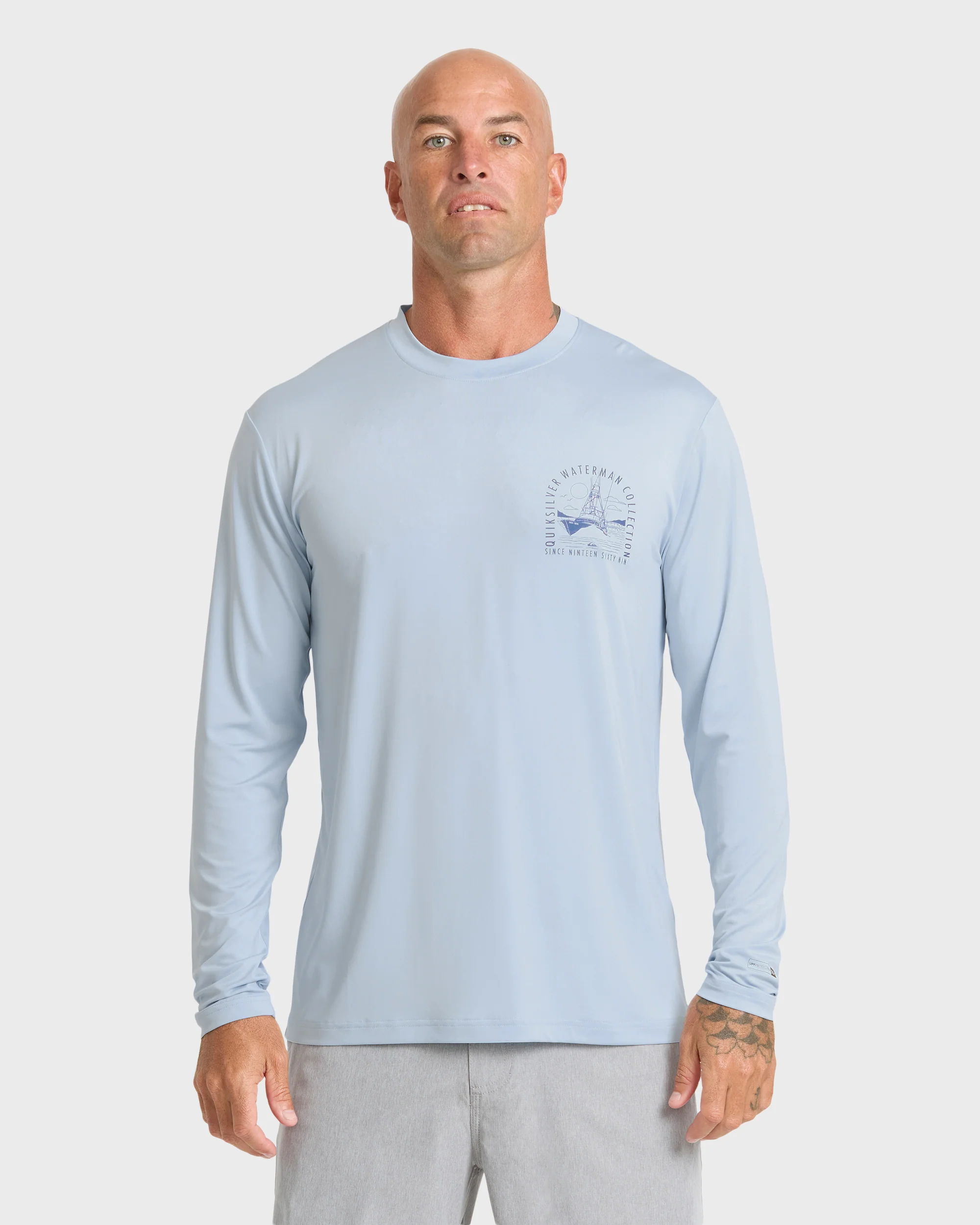 Image of Waterman Cool Breeze UPF 50 Long Sleeve Surf Shirt - Skyway