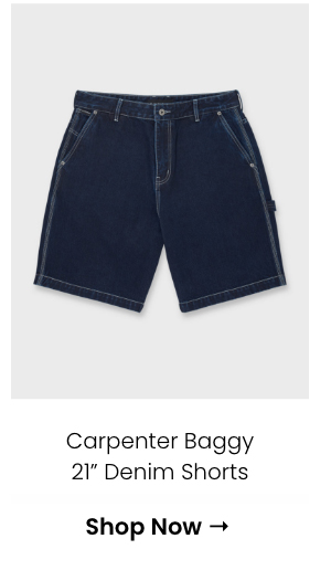 Carpenter Baggy 21" Denim Shorts