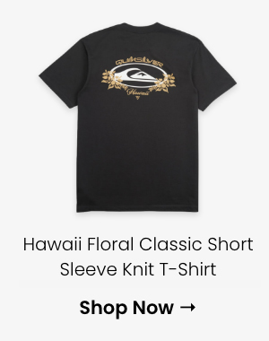 Hawaii Floral Classic Short Sleeve Knit T-Shirt