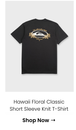 Hawaii Floral Classic Short Sleeve Knit T-Shirt