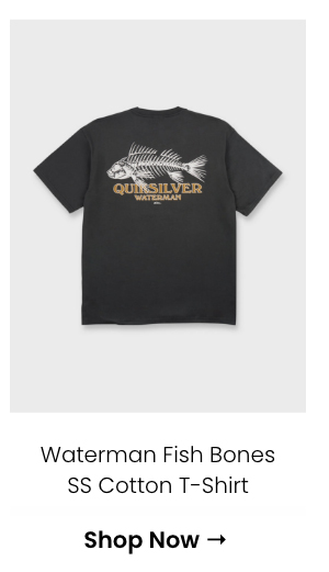 Waterman Fish Bones Short Sleeve Cotton T-Shirt