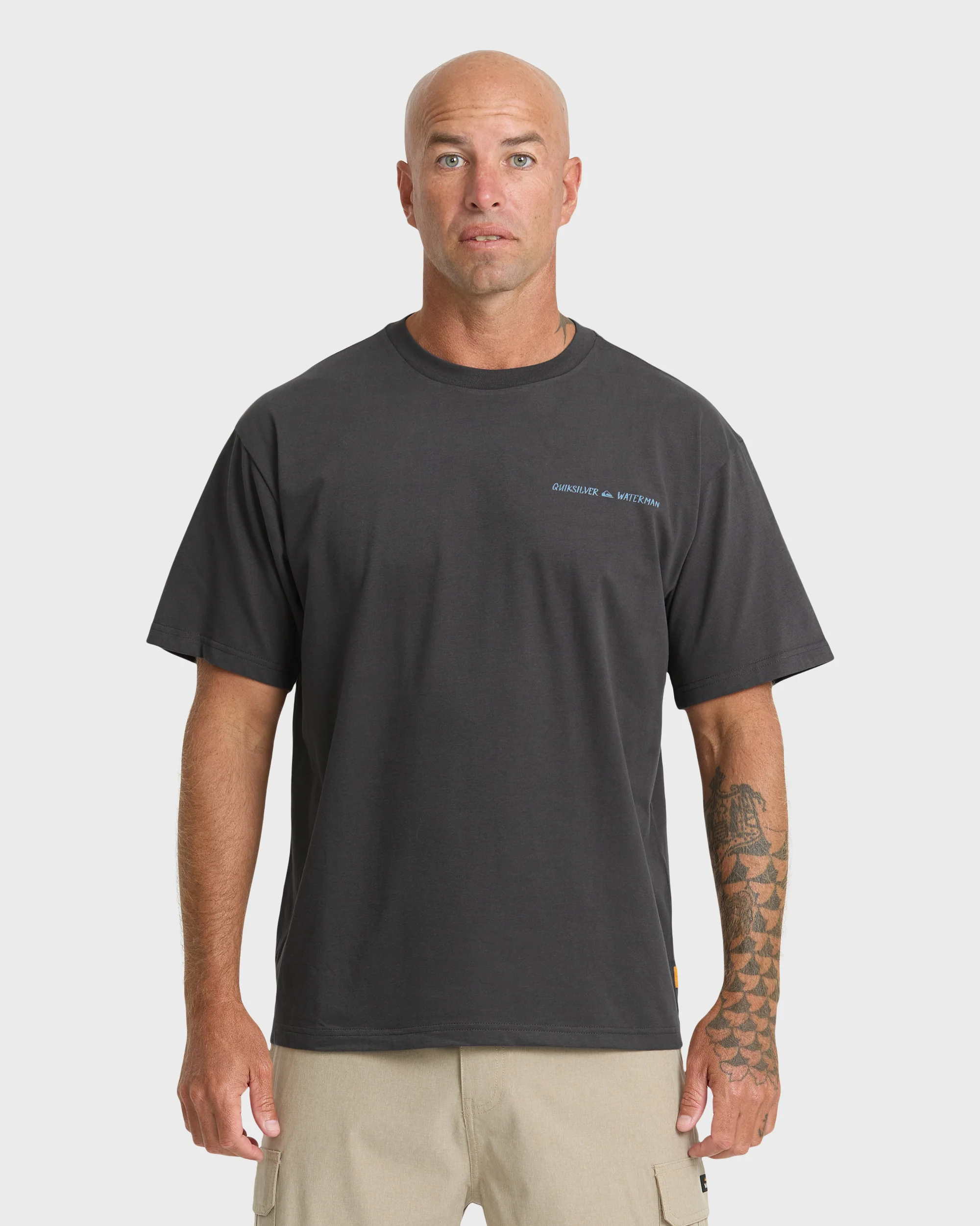 Image of Waterman Angler Classic Short Sleeve Cotton T-Shirt - Phantom