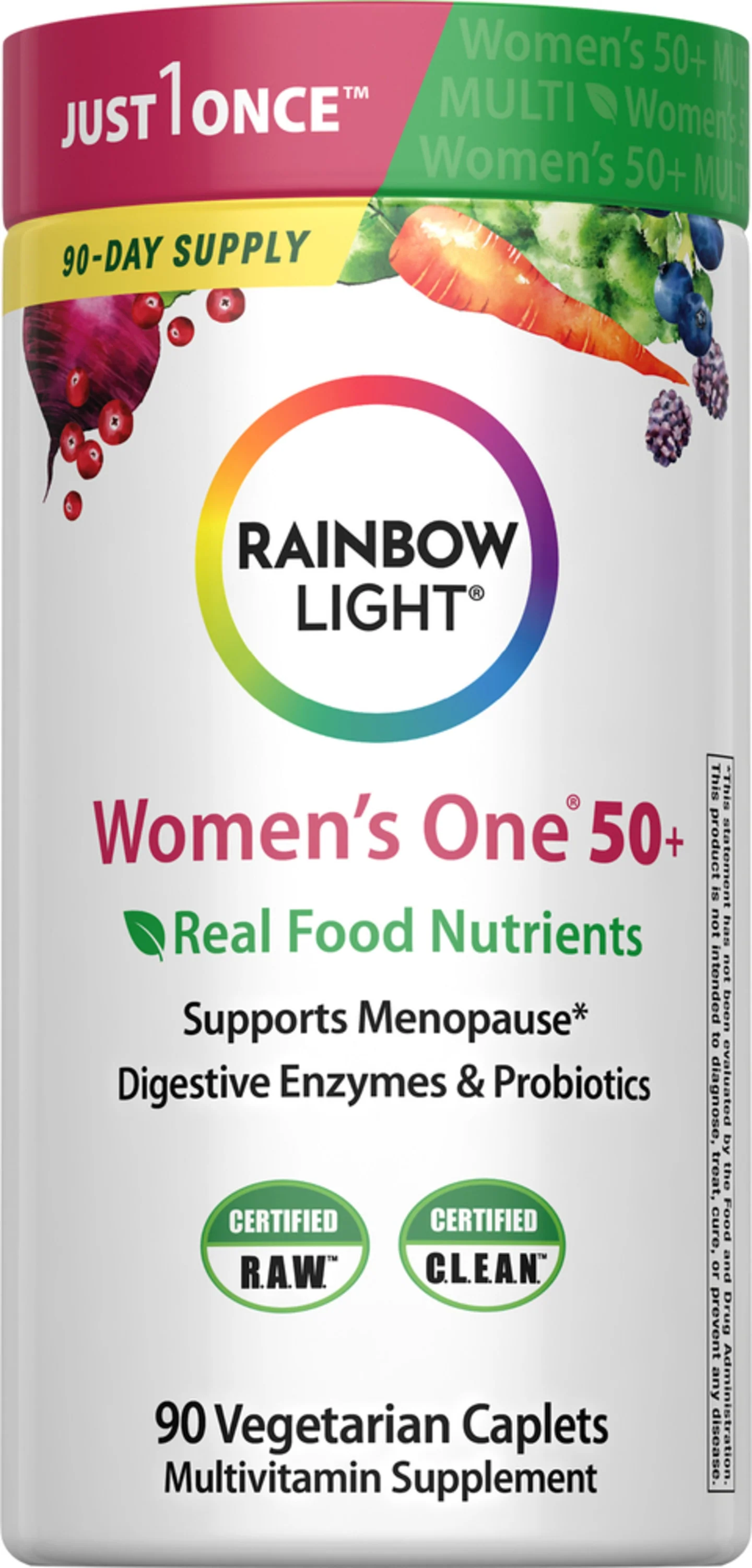 Image of Women's One 50+ plus Real Food Nutrients, 90 Vegetarian Caplets