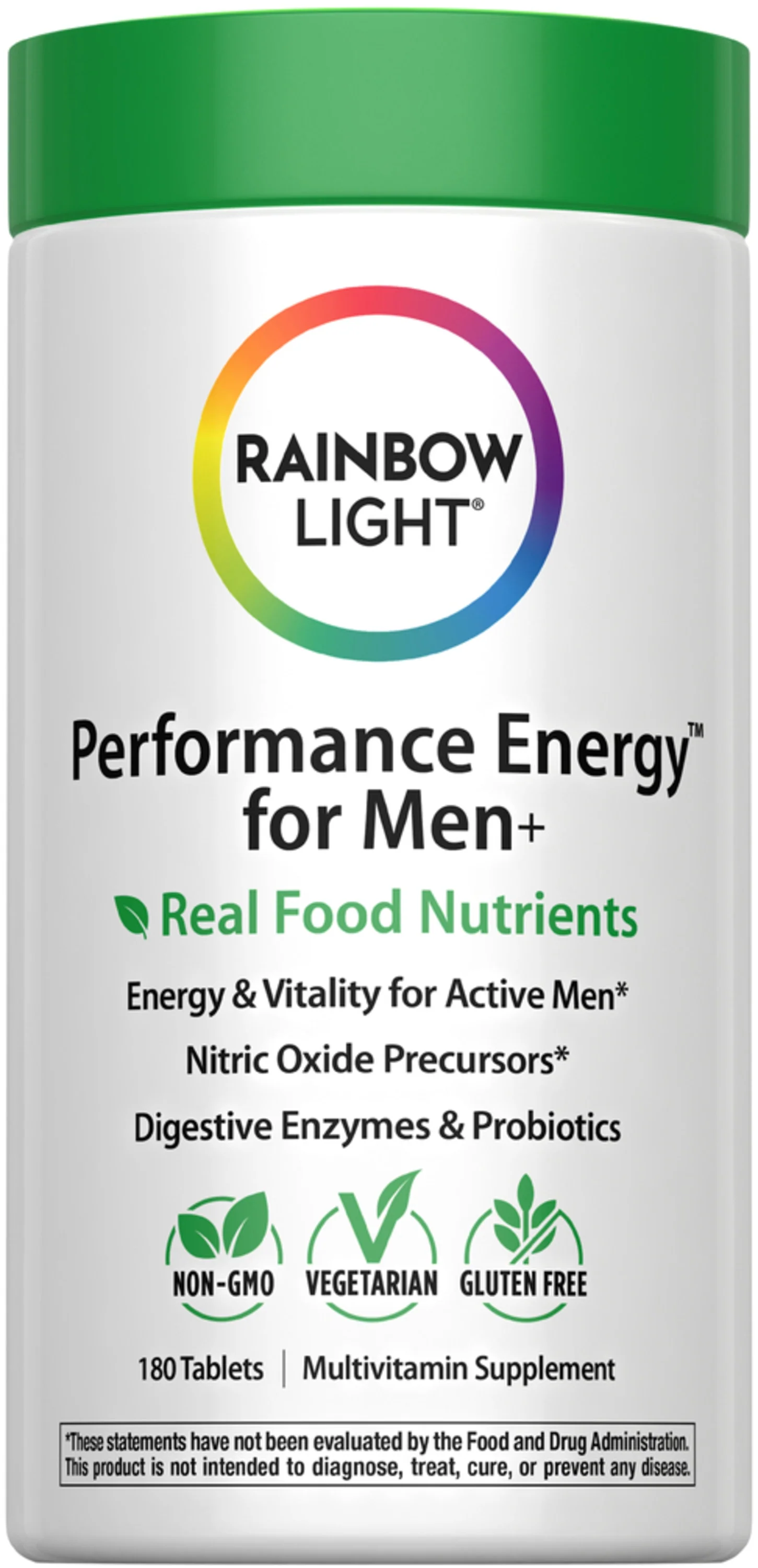 Image of Performance Energy Multi For Men + Real Food Nutrients, 180 Vegetarian Caplets