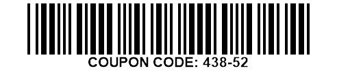 COUPON CODE: 438-52