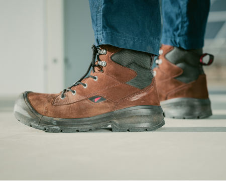 Close up of a Work boot