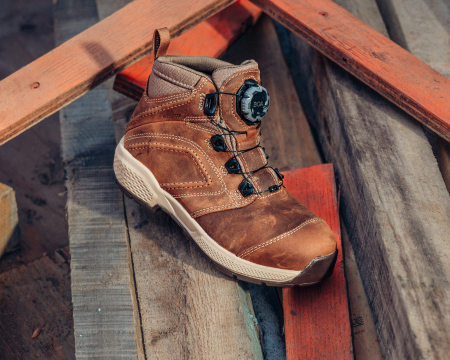 Women's work boot with BOA