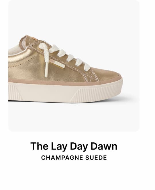 Lay Day Dawn Champagne Suede