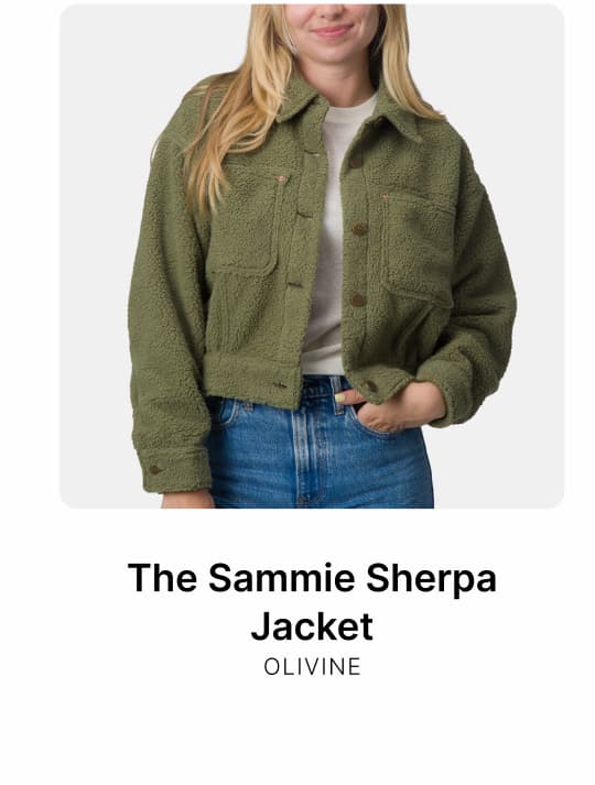 Sammie Sherpa Jacket Olivine