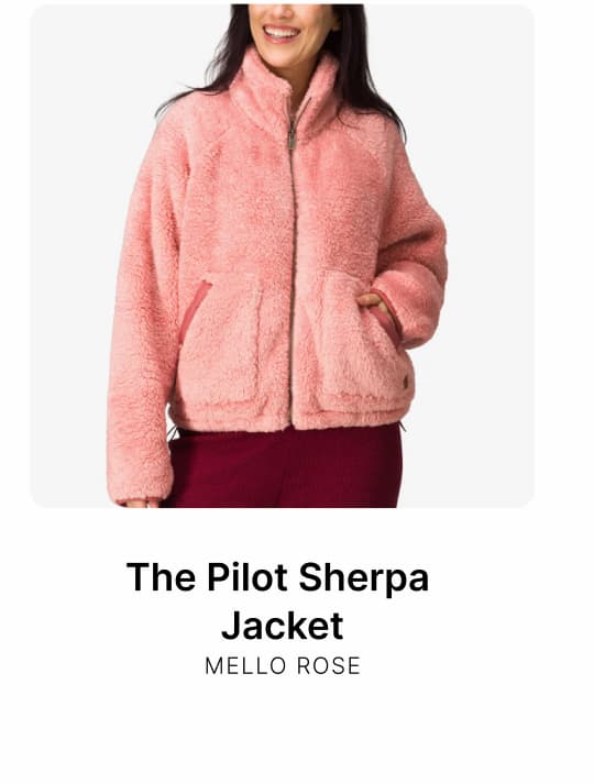 Pilot Sherpa Jacket Mello Rose