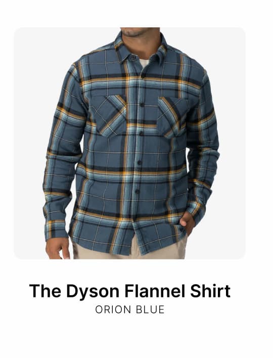Dyson Flannel Shirt Orion Blue
