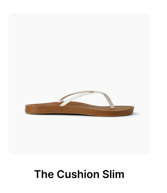 Cushion Slim White/Tan