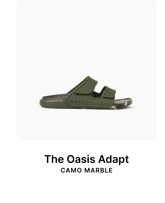 Oasis Adapt in Camo Marble: dialed in, insanely cushioned, and waiting to be worn every day. Snag your size before it's gone! 