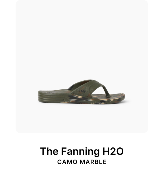 The Fanning H2O in Camo Marble: dialed in, insanely cushioned, and waiting to be worn every day. Snag your size before it's gone! 