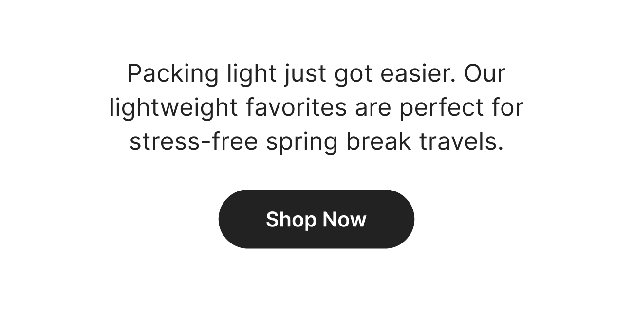 Packing just got easier. Shop lightweight travel picks at REEF and stock up for your trip today. 