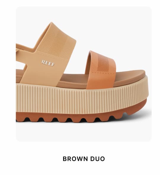 Elevate your early spring looks with Water Vista Higher in Brown Duo at REEF.  Sizes are selling fast!