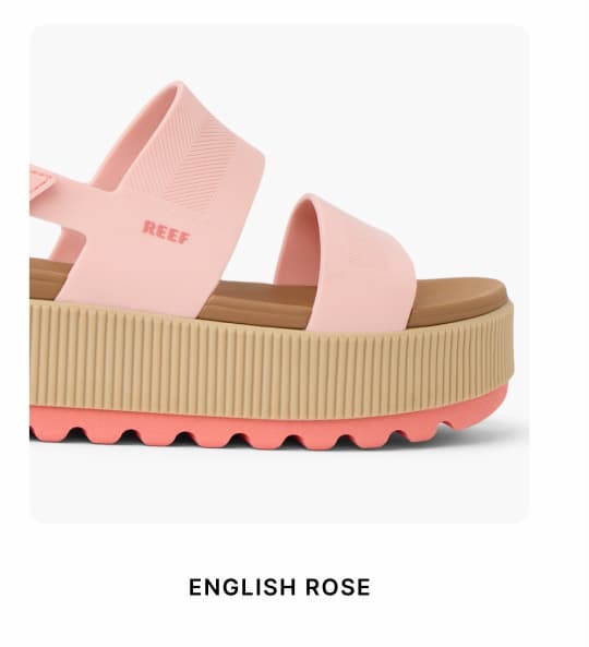 Elevate your early spring looks with Water Vista Higher in English Rose at REEF.  Sizes are selling fast!