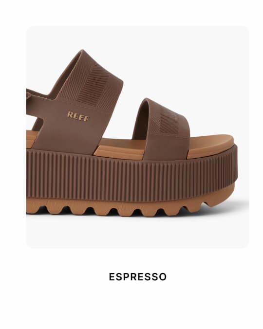 Elevate your early spring looks with Water Vista Higher in Espresso at REEF.  Sizes are selling fast!