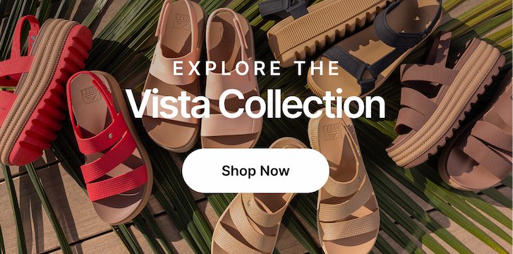 The footbed that made us famous, the Vista is your key to mastering the art of stylish comfort. With these timeless silhouettes, your wardrobe's covered from brunch dates to sunset strolls to nights out in sleek designs that'll effortlessly turn heads. Explore Women's Vista Collection at REEF. 