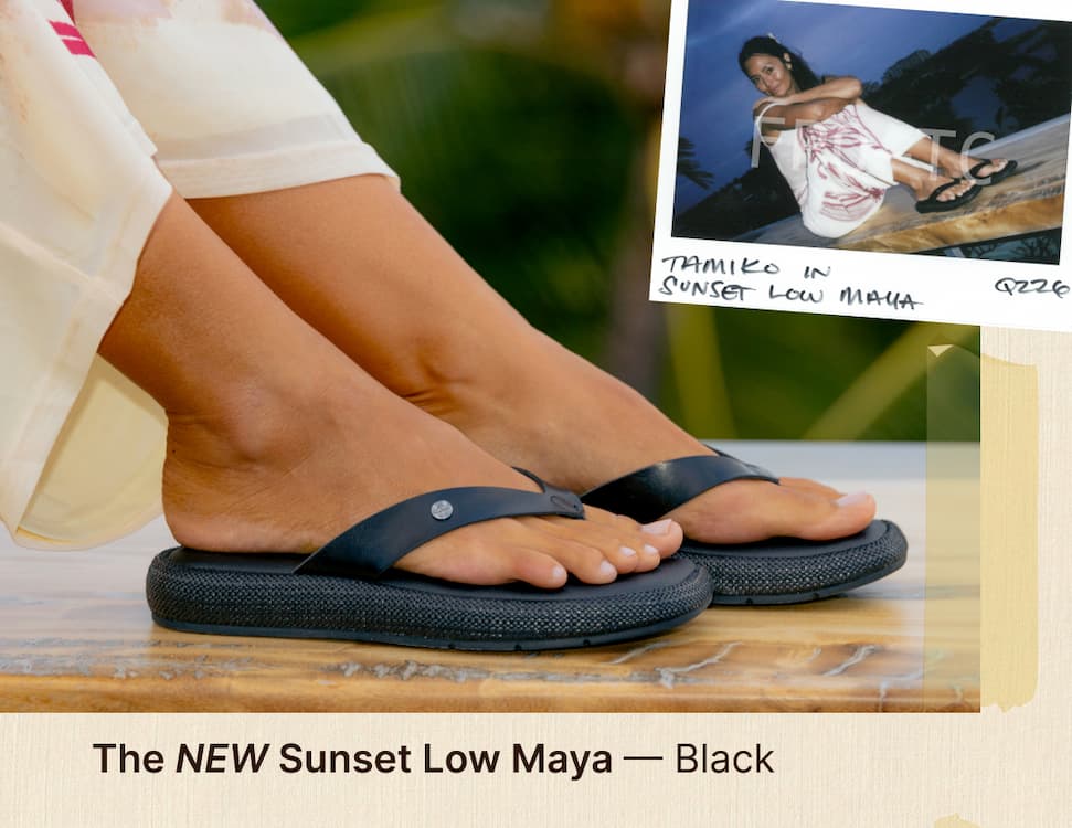 New arrivals! Meet the Maya, Rosa, and Cleo. Effortless coastal boho vibes with the comfort you’ll want on repeat. The Sunset Low Maya in Black/Black now at REEF