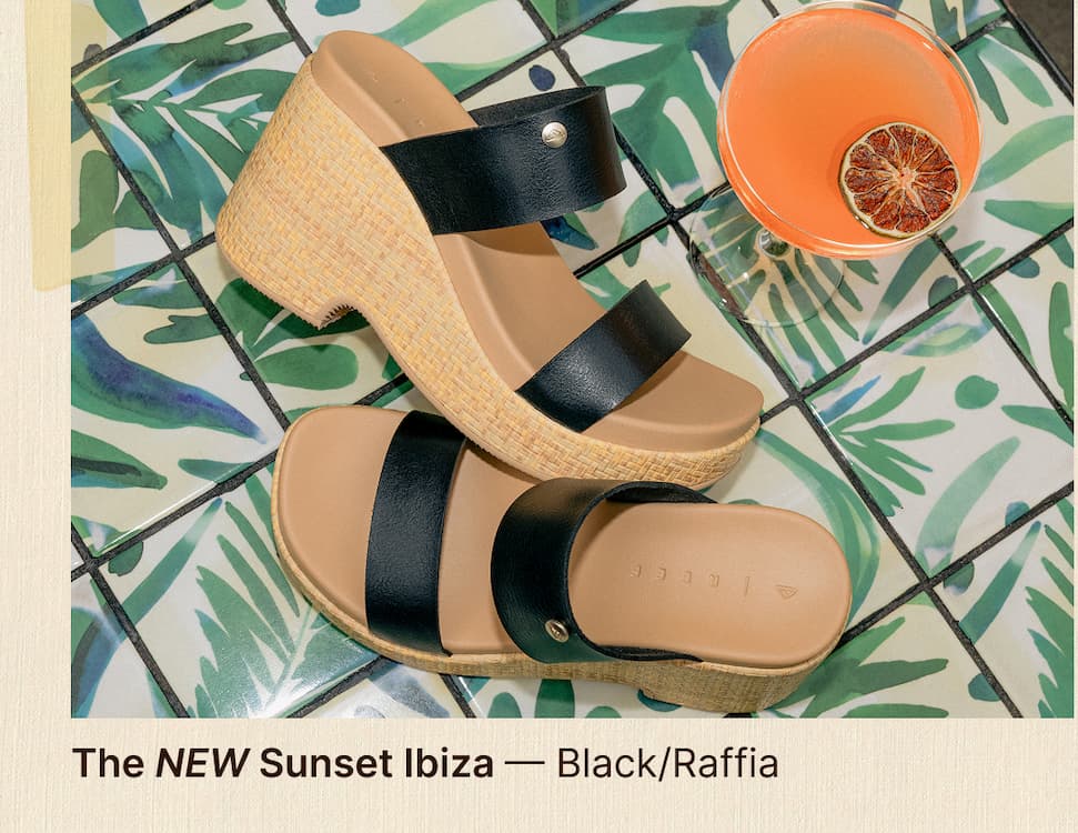 New arrivals! Meet the Maya, Rosa, and Cleo. Effortless coastal boho vibes with the comfort you’ll want on repeat. The Sunset Ibiza in Black/Raffia now at REEF