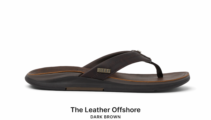 Anatomical shaping and layered design work together to keep your foot steady, add spring to every step, and create a more natural feel as you move. Try the Leather Offshore in Dark Brown.