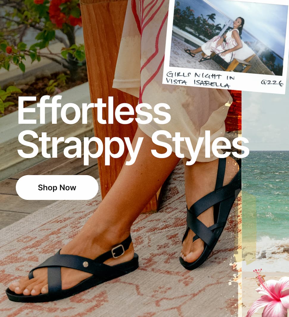 Fun, strappy design meet everyday comfort. These silhouettes are ready for wherever spring & summer go.