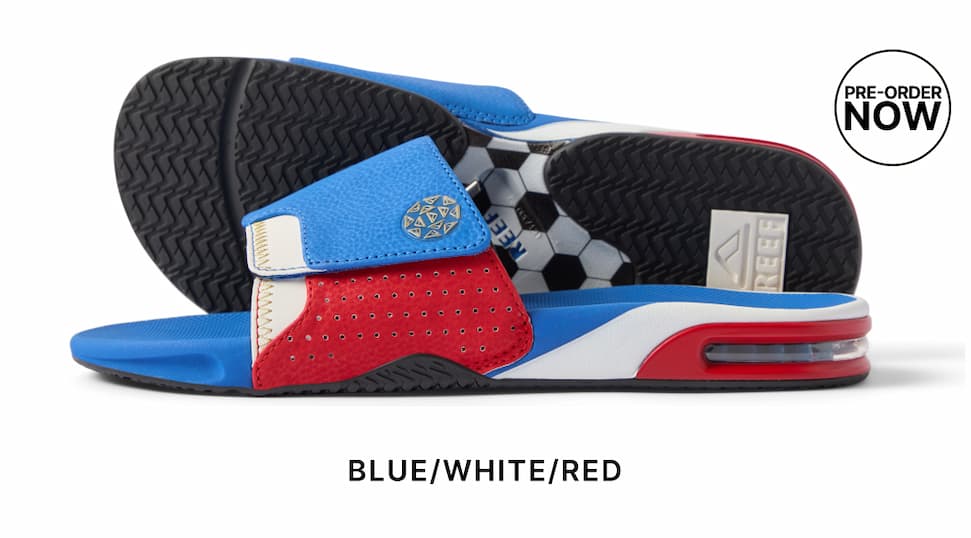 Soccer slides built for the spotlight. Rep your team’s colors and stay comfortable during this summer's tournament on the world stage.