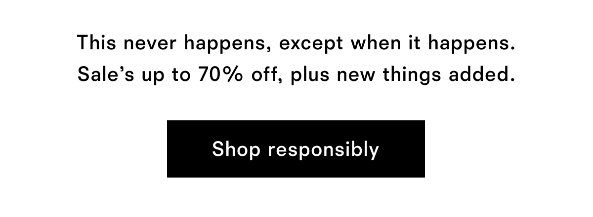 Shop responsibly
