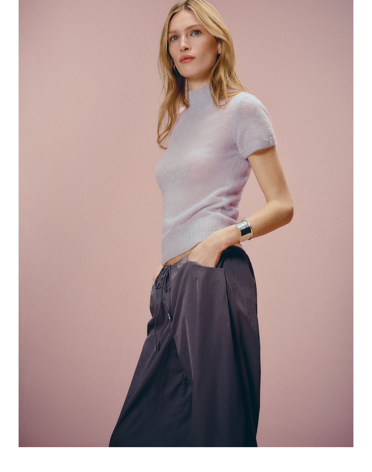 Laurel Sheer Alpaca Mock Neck