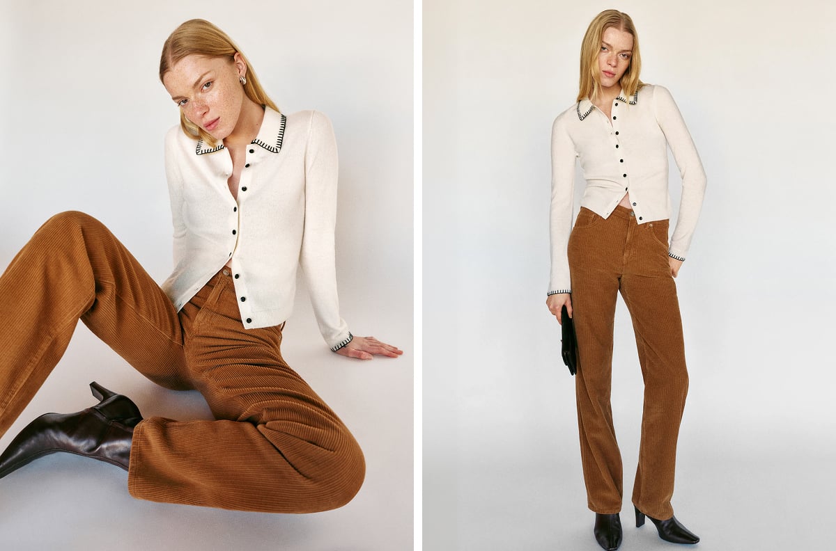 Florentina Cashmere Collared Cardigan