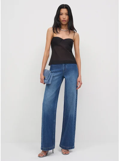 Talissa Stretch Low Rise Trouser Wide Leg Jeans