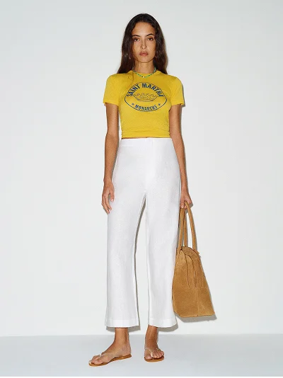 Joni Linen Cropped Pant