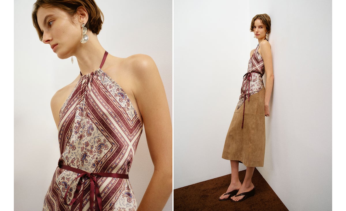 Una Silk Scarf Top