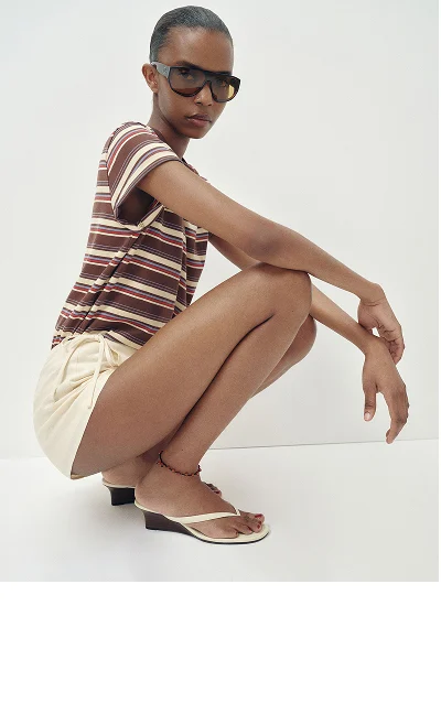 Amelia Thong Wedge Sandal