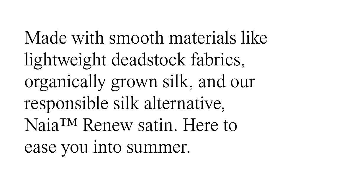 Made with smooth materials