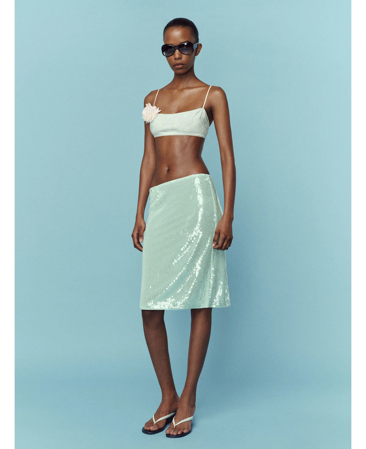 Brodie Sheer Knit Skirt
