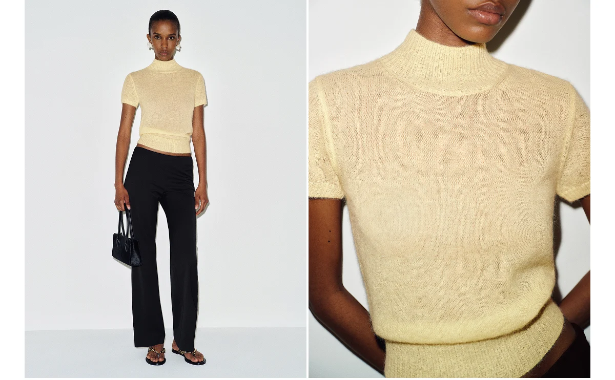 Laurel Sheer Alpaca Mock Neck