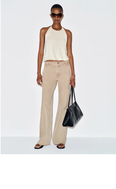 Diego Mid Rise Baggy Utility Jeans