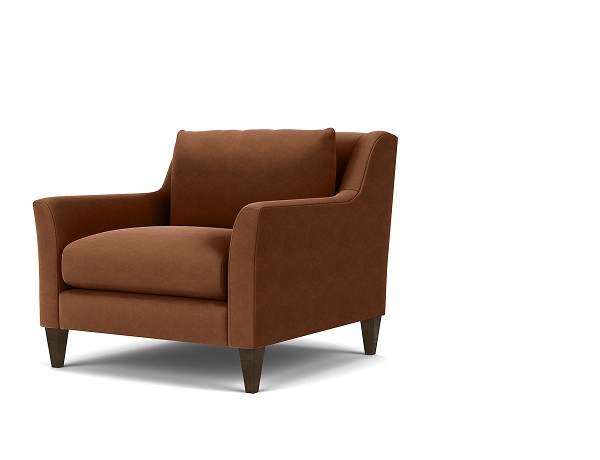 Sybil chair in Redding nutmeg velvet.