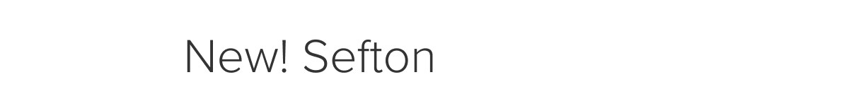 New! Sefton