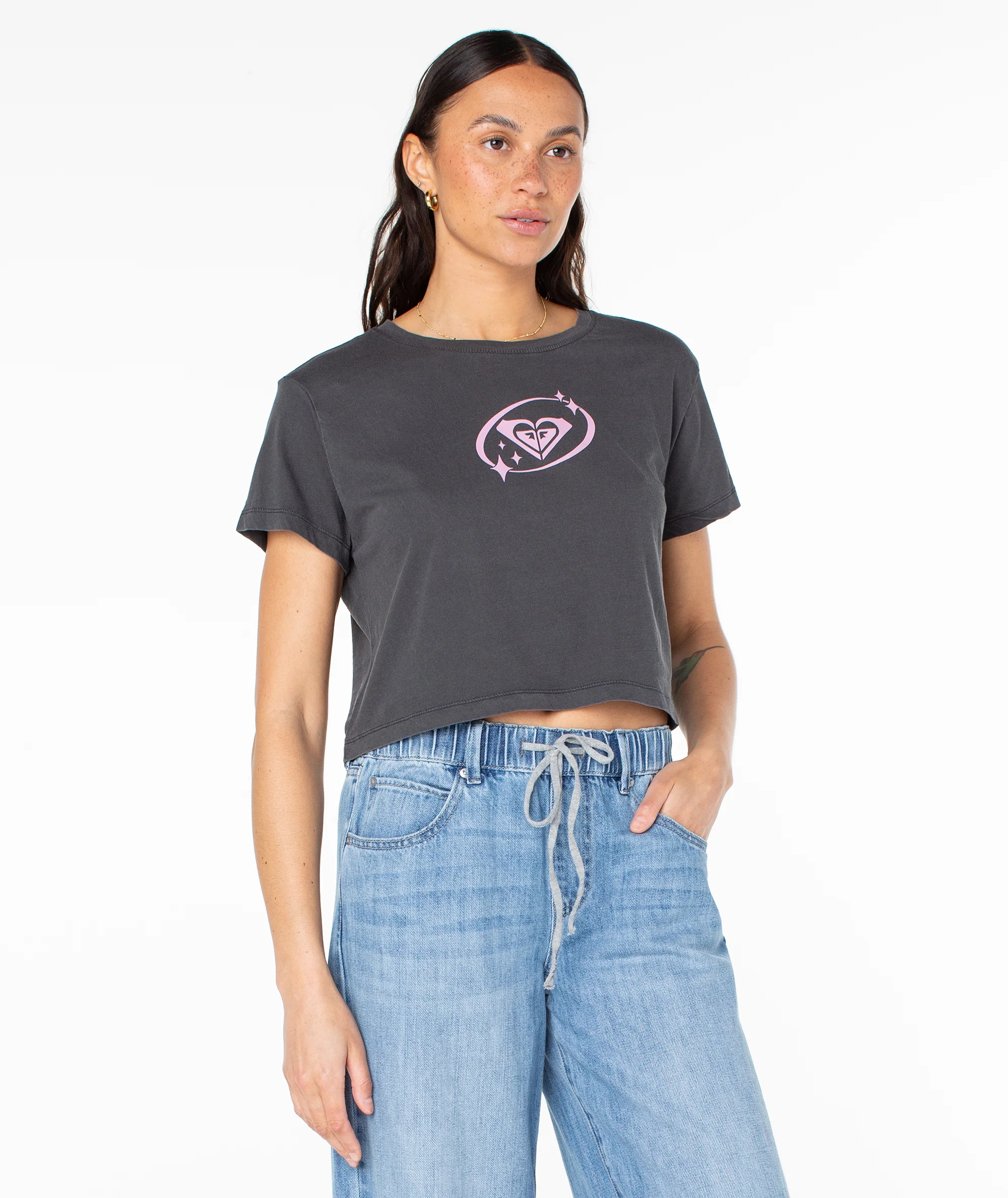 Image of Saturn Classic Cropped Boxy Tee