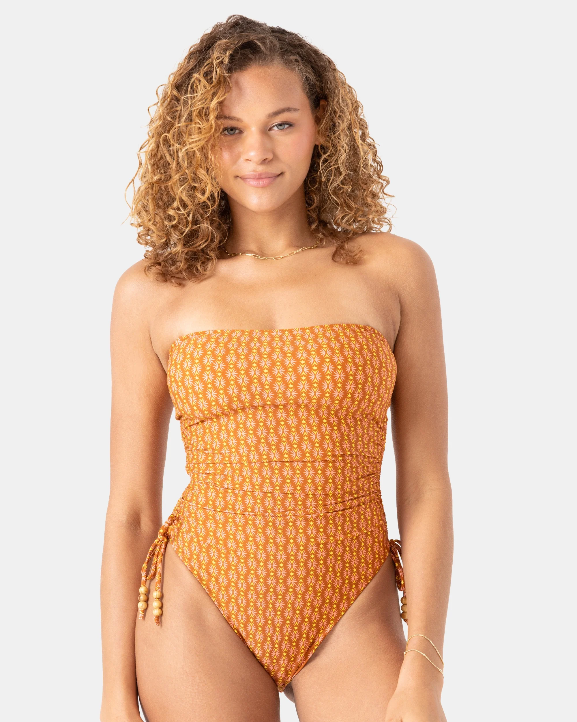 Image of Ray Of Sunshine Adjustable Side One Piece Swimsuit
