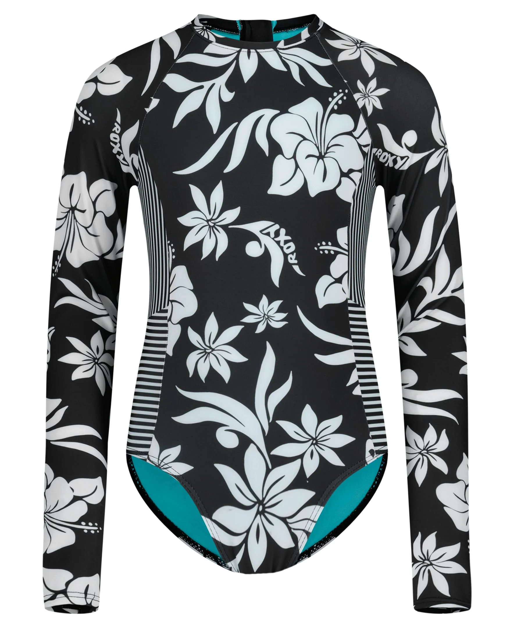 Image of Girls' Oversized Floral Onesie Swimsuit