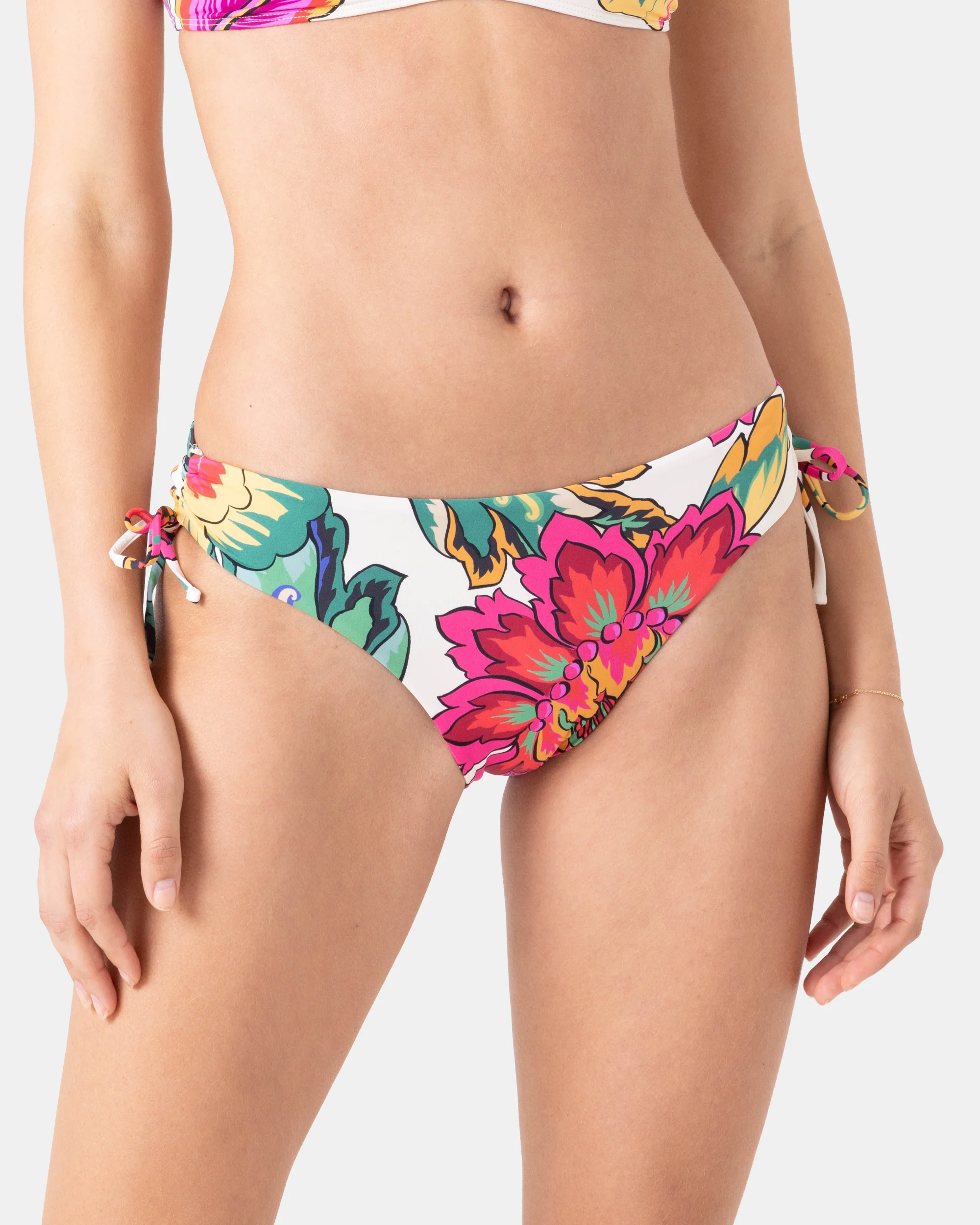 Image of Beach Blossom Lace Side Full Bikini Bottom