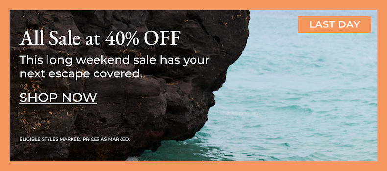 Last Day | All Sale at 40% OFF [Shop Now]