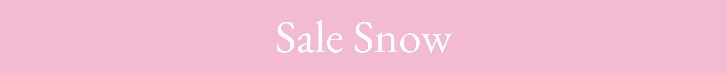 Sale Snow